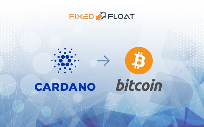 Échangez Cardano en Bitcoin