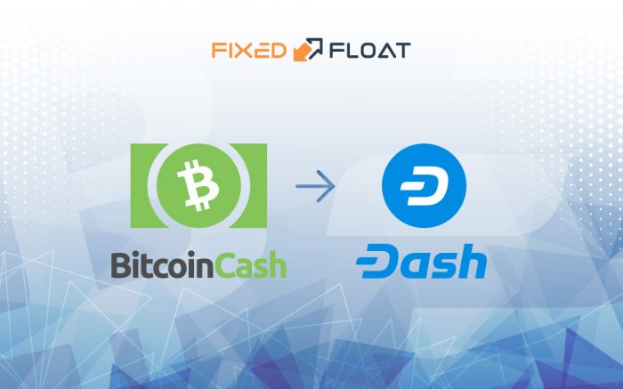 Câmbio Bitcoin Cash por Dash