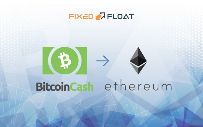 Intercambiar Bitcoin Cash a Ethereum