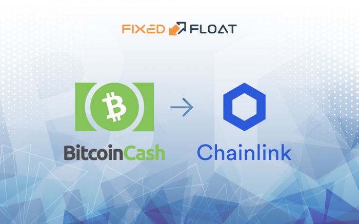 Câmbio Bitcoin Cash por Chainlink