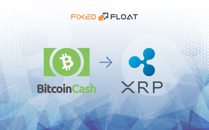Câmbio Bitcoin Cash por XRP