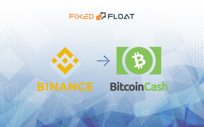 Échangez Binance Coin en Bitcoin Cash