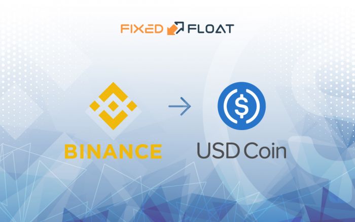 Exchange Binance Coin to USD Coin