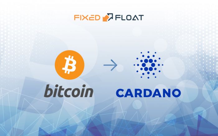Intercambiar Bitcoin a Cardano
