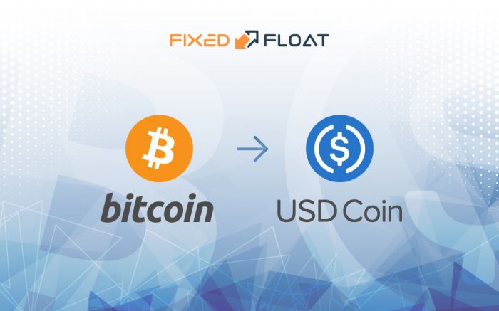 Tauschen Sie Bitcoin gegen USD Coin