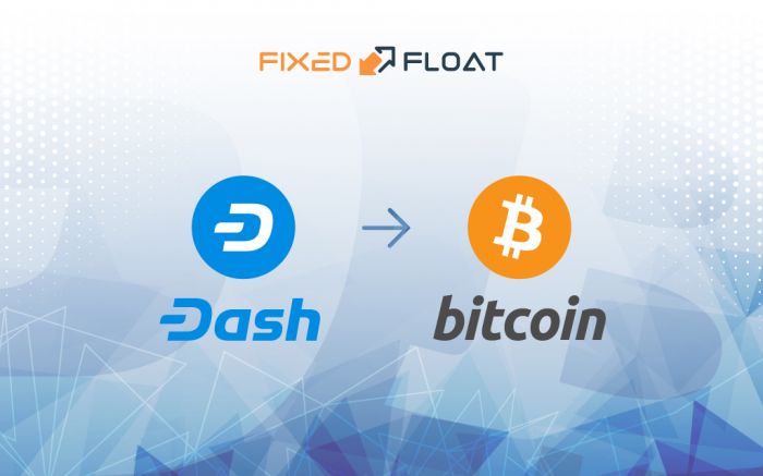 Intercambiar Dash a Bitcoin