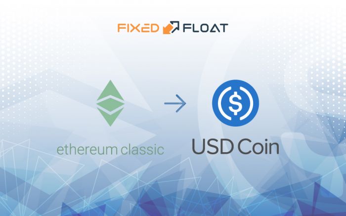 Échangez Ethereum Classic en USD Coin