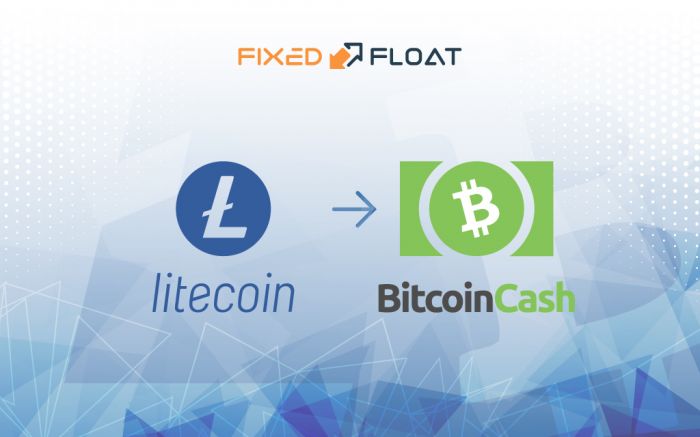 Câmbio Litecoin por Bitcoin Cash