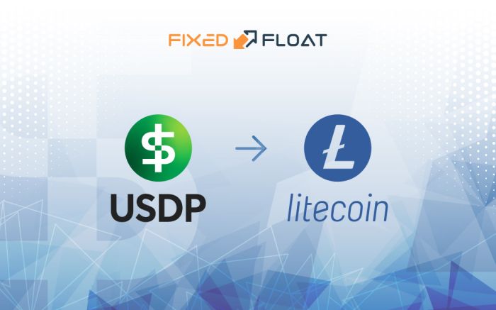 Échangez USDP en Litecoin