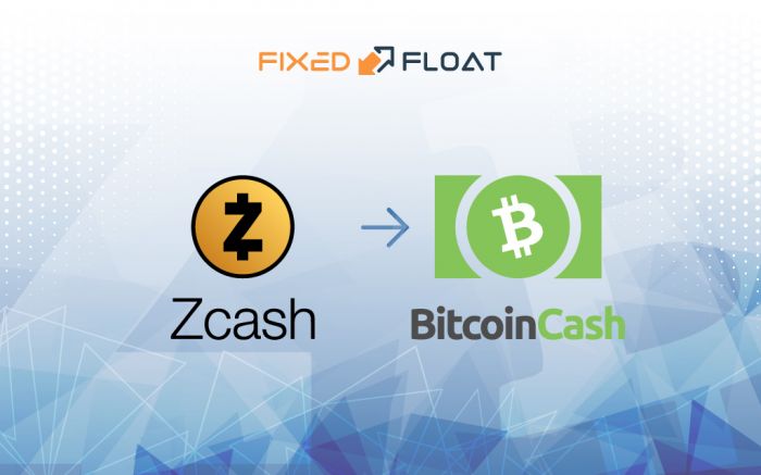 Обмен Zcash на Bitcoin Cash
