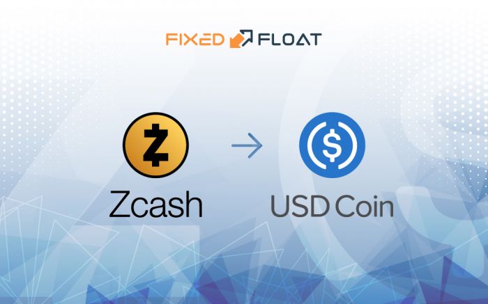 Exchange Zcash to USD Coin