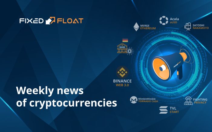 News of cryptocurrencies of the 3rd week of August 2022