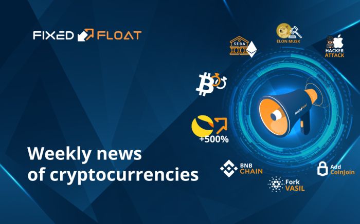 News of cryptocurrencies of the 1st week of September 2022