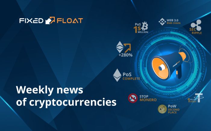 News of cryptocurrencies of the 2nd week of September 2022